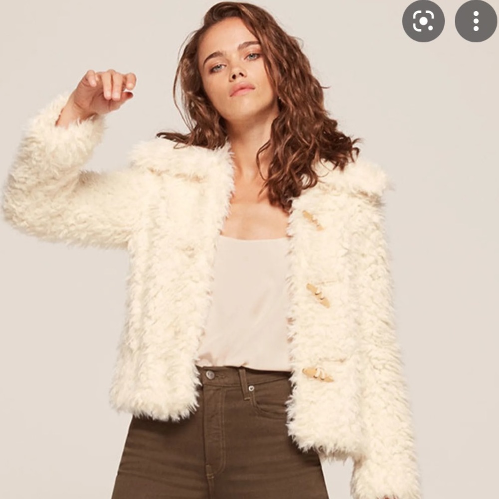 Reformation teddy coat size small